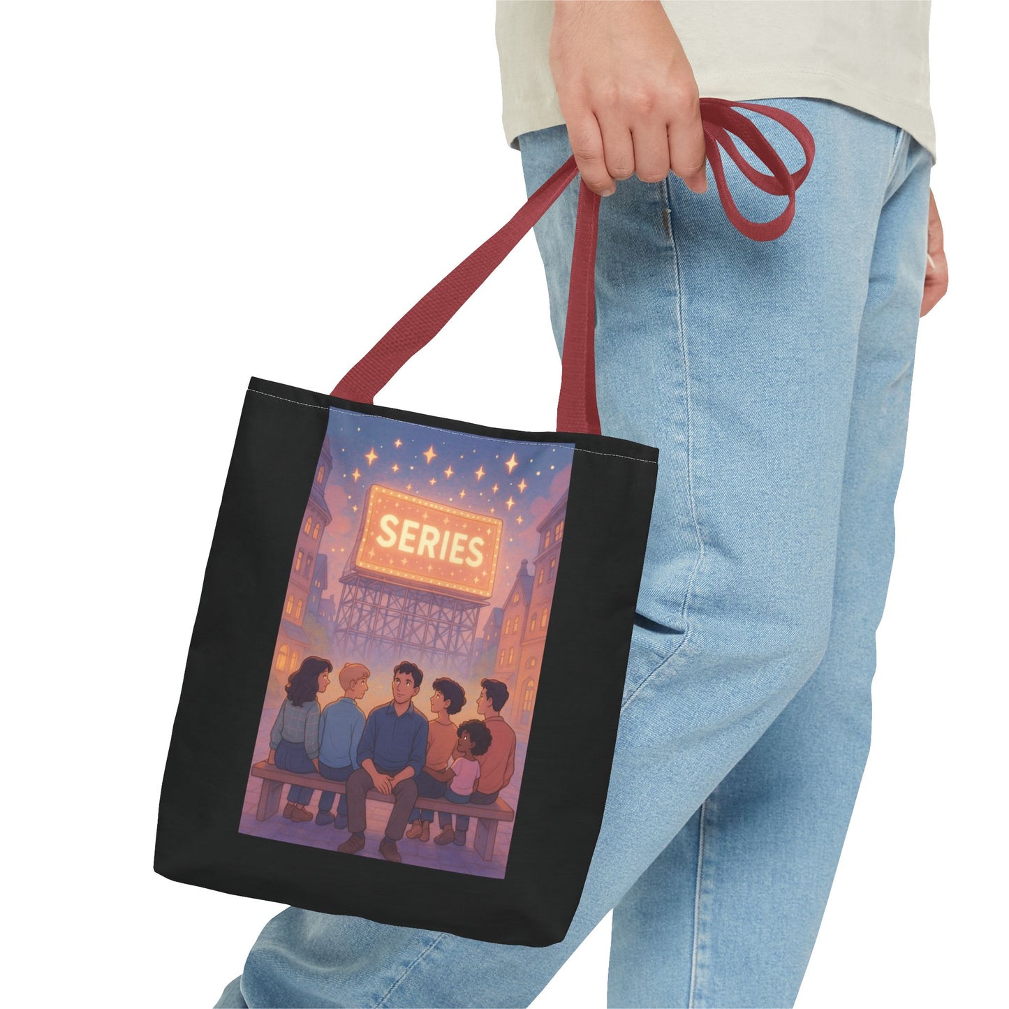 Nostalgic Series Tote Bag, Perfect for Book Lovers, Everyday Use, Gift for Friends, Casual Style, Travel Tote
