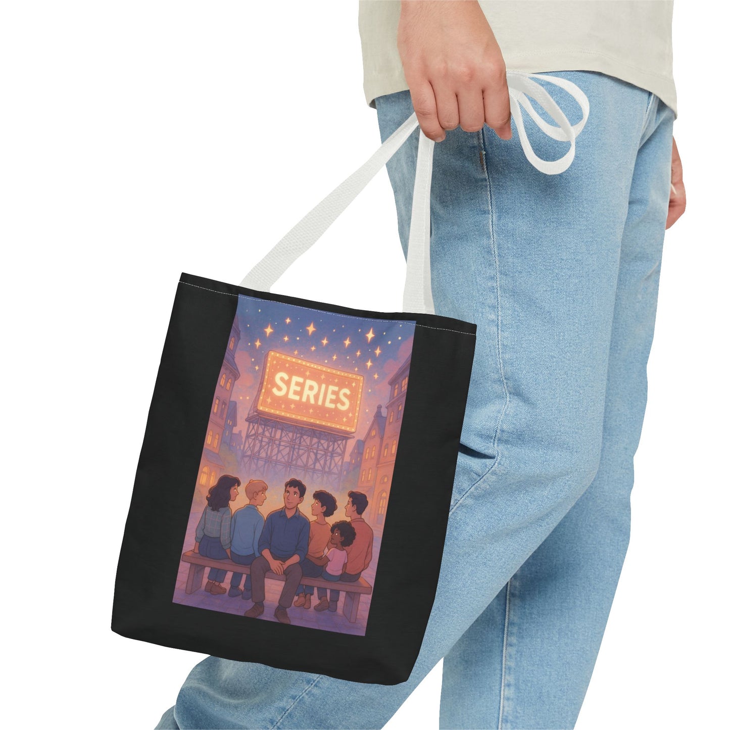 Nostalgic Series Tote Bag, Perfect for Book Lovers, Everyday Use, Gift for Friends, Casual Style, Travel Tote