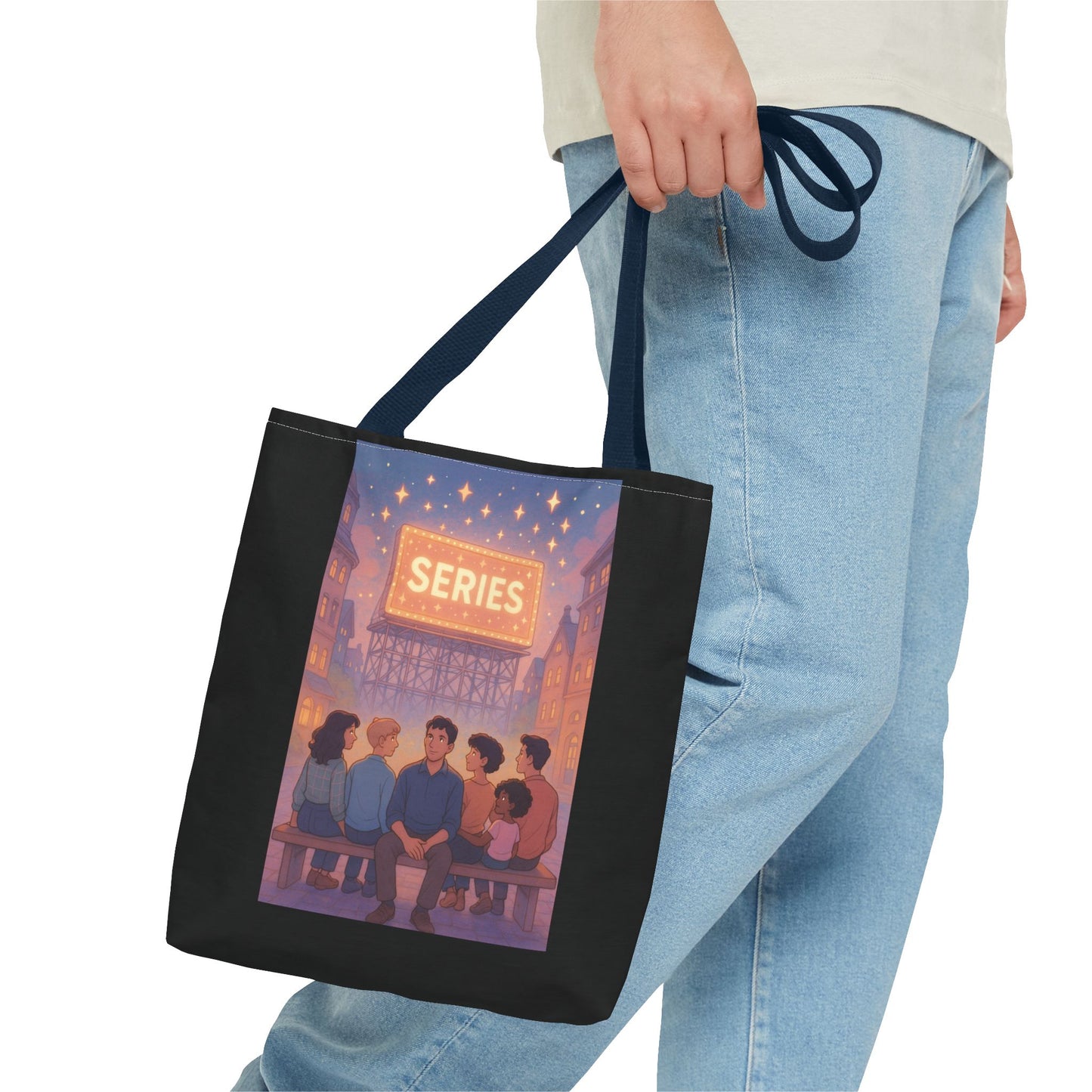 Nostalgic Series Tote Bag, Perfect for Book Lovers, Everyday Use, Gift for Friends, Casual Style, Travel Tote