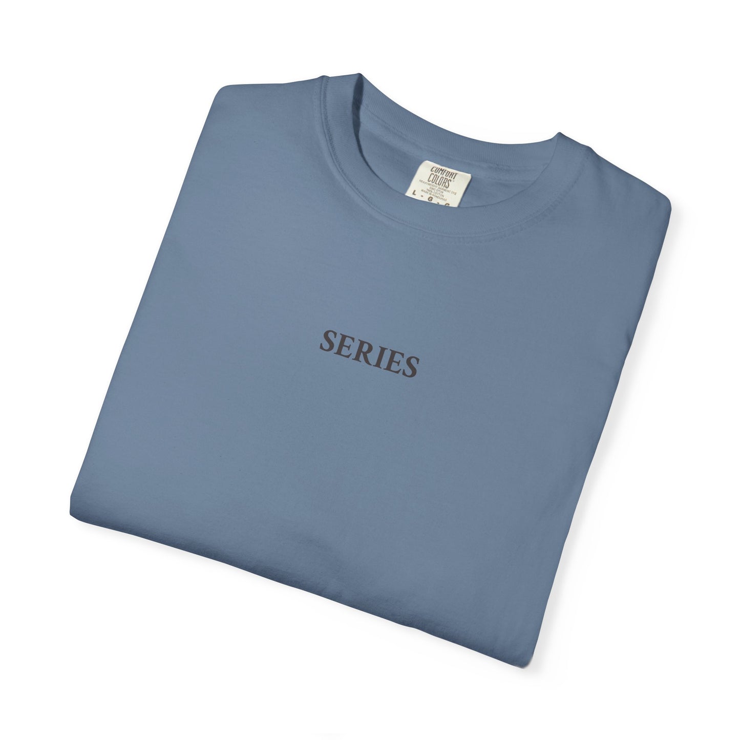 SERIES Unisex Garment-Dyed T-shirt, Soft Casual Tee, Minimalist Fashion Shirt, Graphic Print Top, Perfect Gift for Creativity
