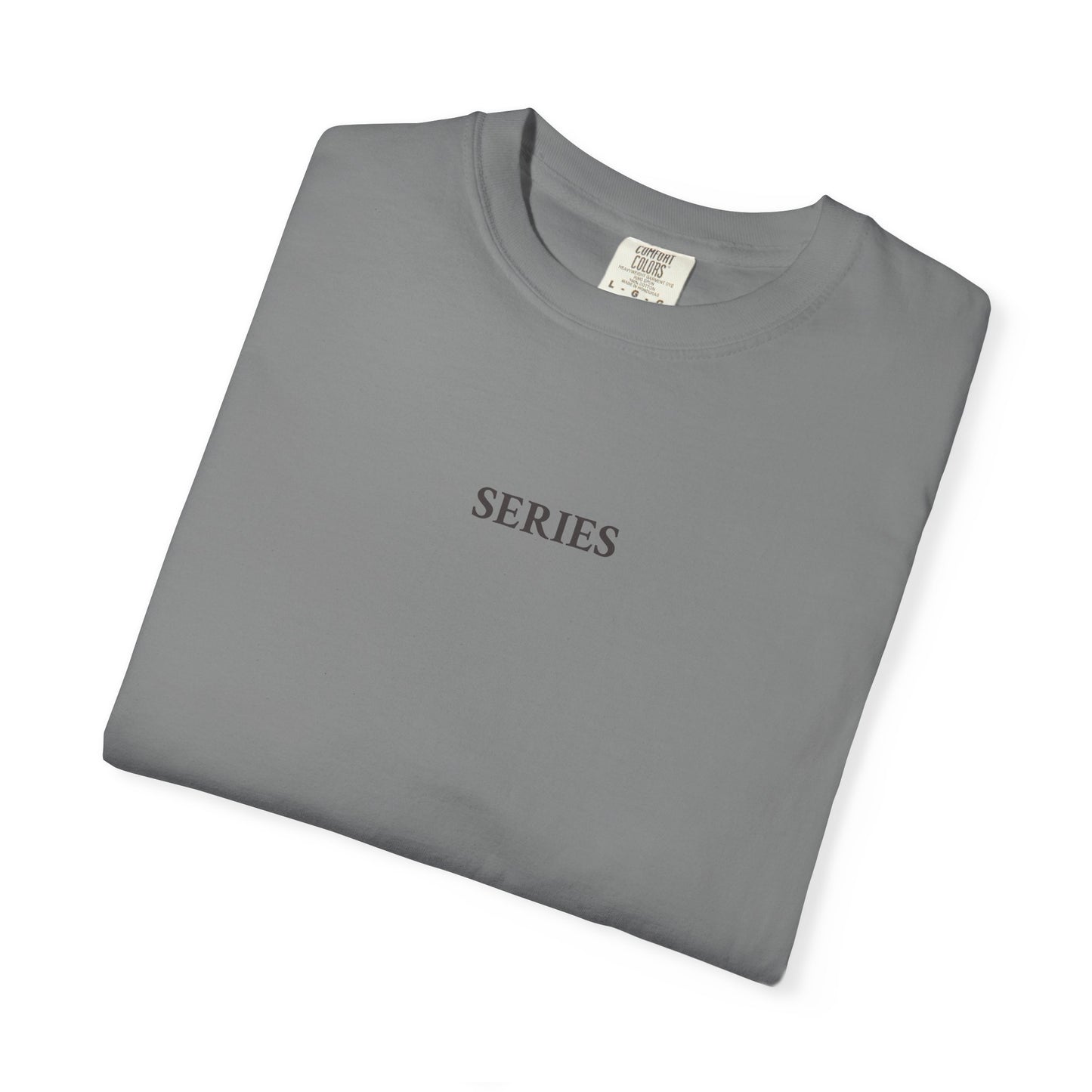 SERIES Unisex Garment-Dyed T-shirt, Soft Casual Tee, Minimalist Fashion Shirt, Graphic Print Top, Perfect Gift for Creativity